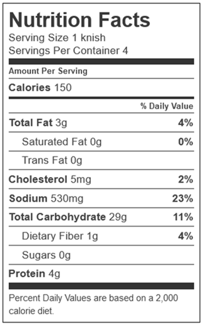 Cohen's Potato Knish (FROZEN)